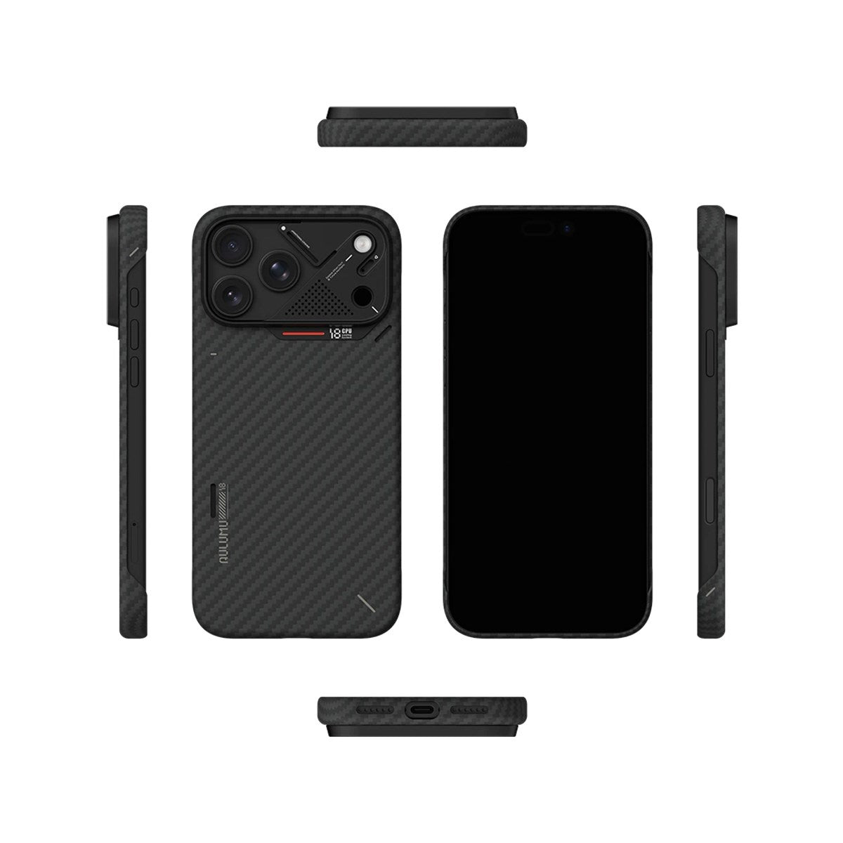 AULUMU MagSafe-Compatible A18 Aramid Fiber Case for iPhone 18 Pro Max · 4