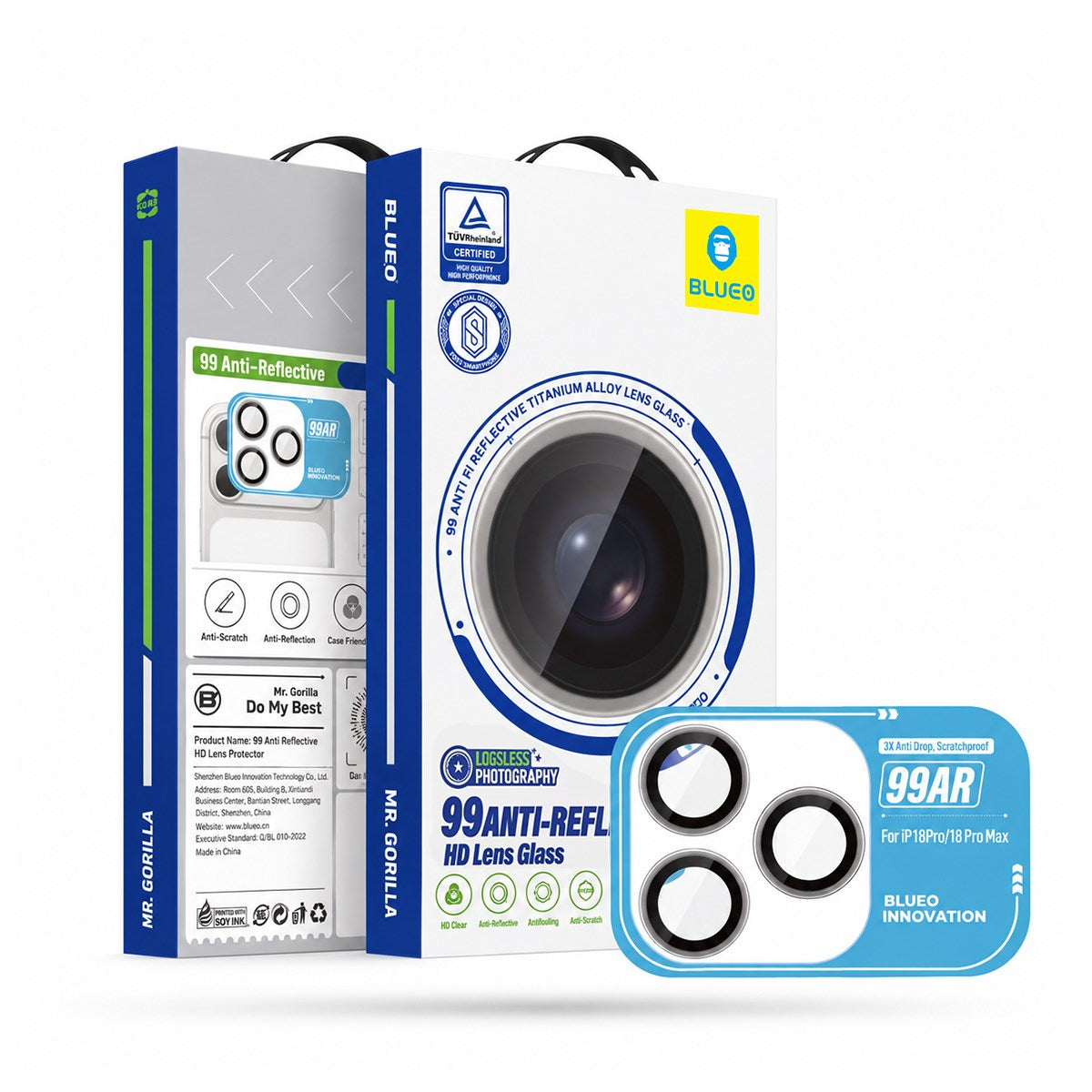 BLUEO with Applicator AR Camera Lens Protector for iPhone 18 Pro / iPhone 18 Pro Max · 1