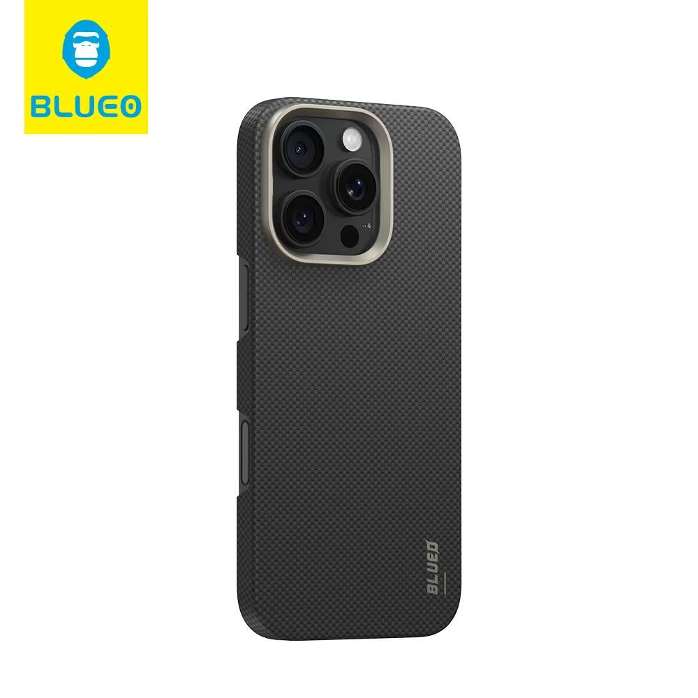BLUEO MagSafe-Compatible Slim Carbon Fiber Design Hard-Shell Case for iPhone 15 Pro · 1