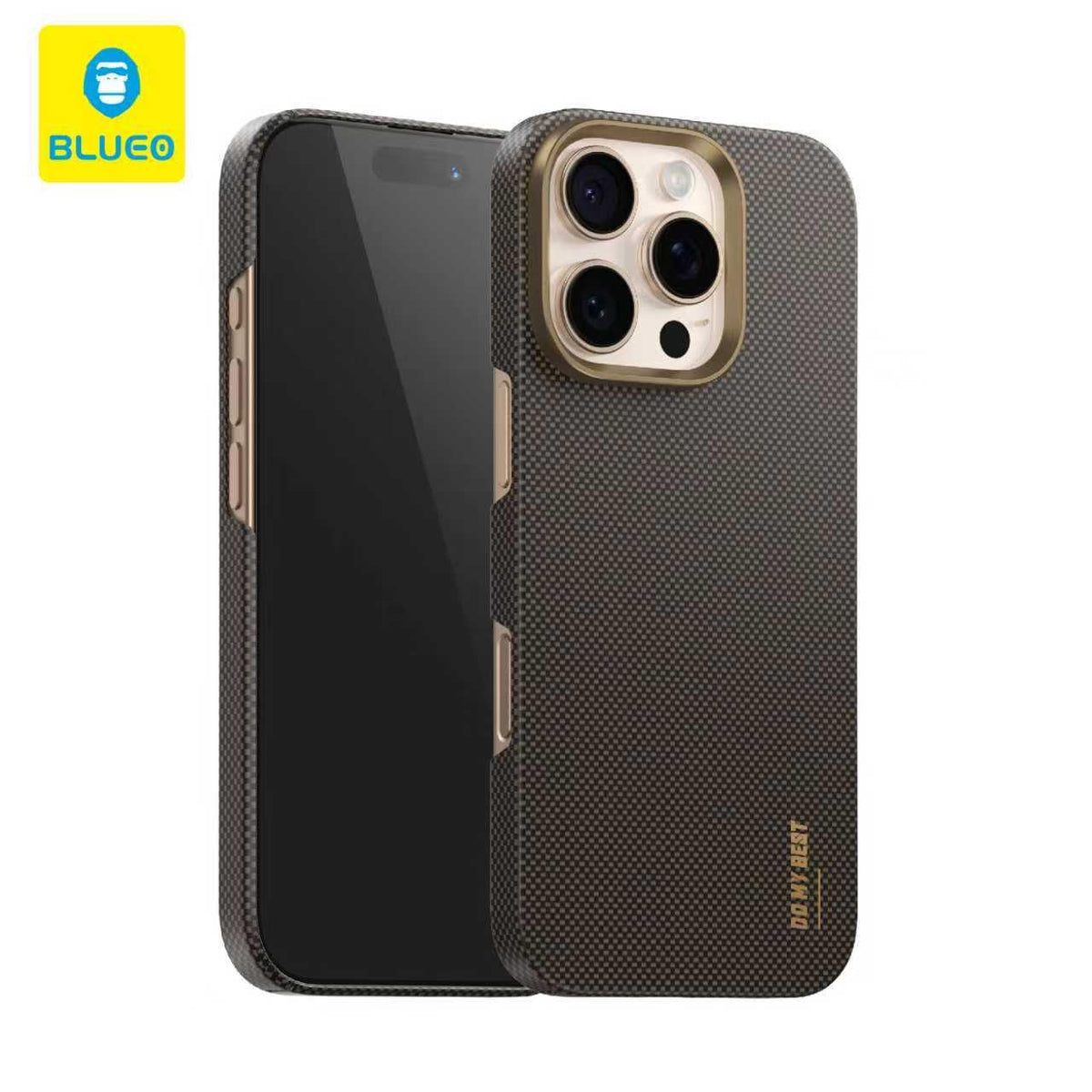 BLUEO MagSafe-Compatible Air Aramid Fiber Slim Carbon Fiber Zırh Case for iPhone 16 Pro · 4