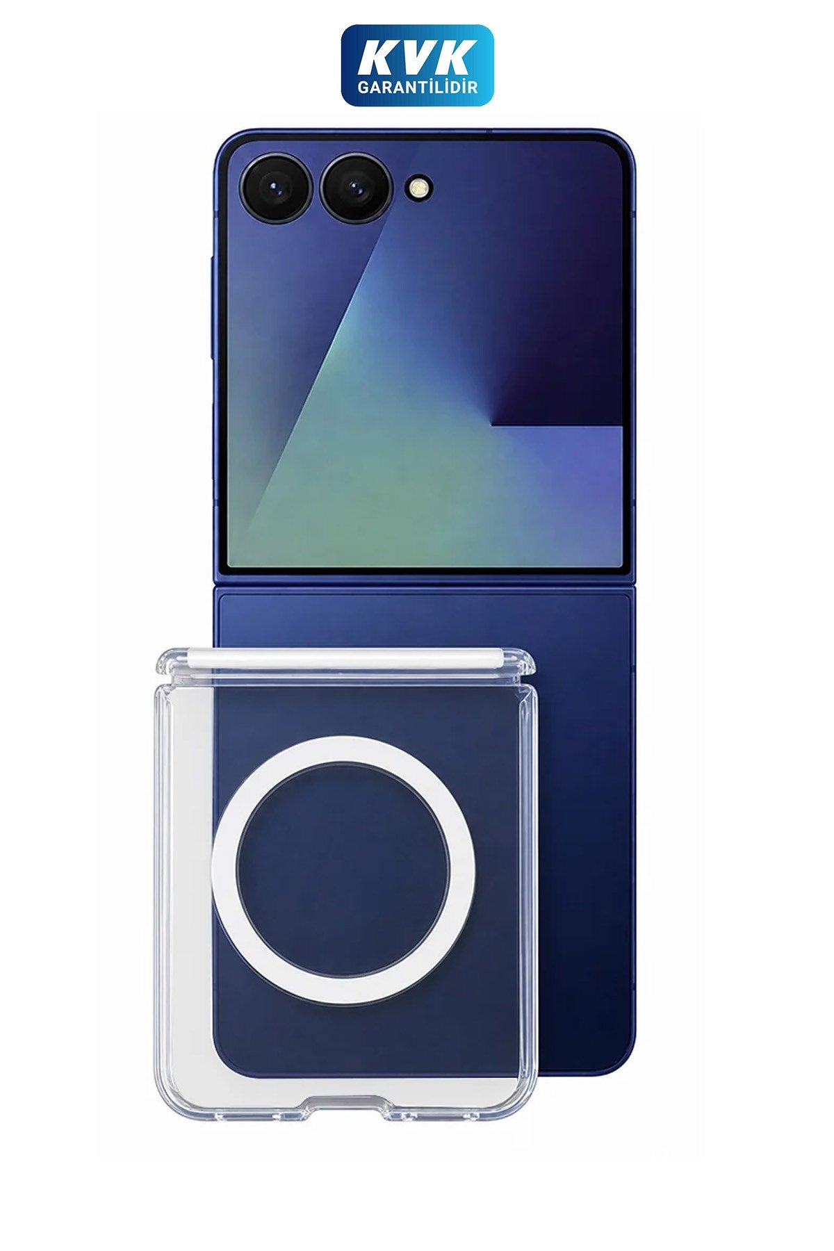 BLUEO B Crystal Drop Resistance Flip 8 Fingerprint-Resistant MagSafe-Compatible Kenarları Soft Silicone Case · 1