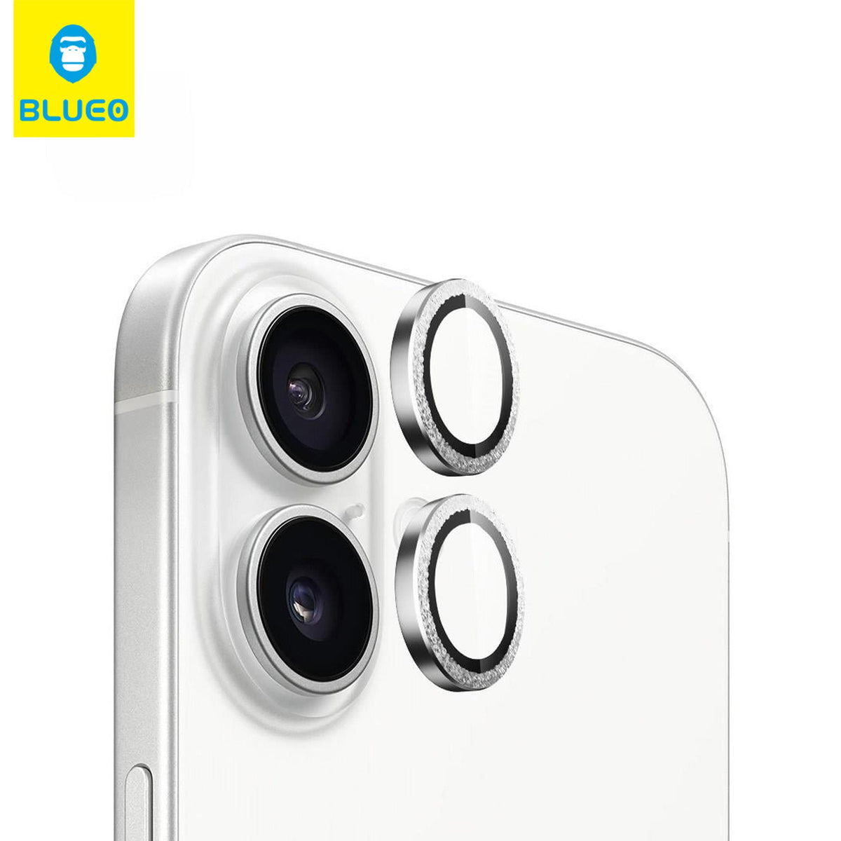 BLUEO Mr. Gorilla with Easy Applicator AR Coating Metal Lens Protector for iPhone 16 / iPhone 16 Plus · 3