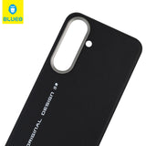 BLUEO Premium PU Leather Metal Koruma Detail Case, Parmak İzi Karşıtı for Samsung Galaxy Mr. Gorilla S25 Plus · 2