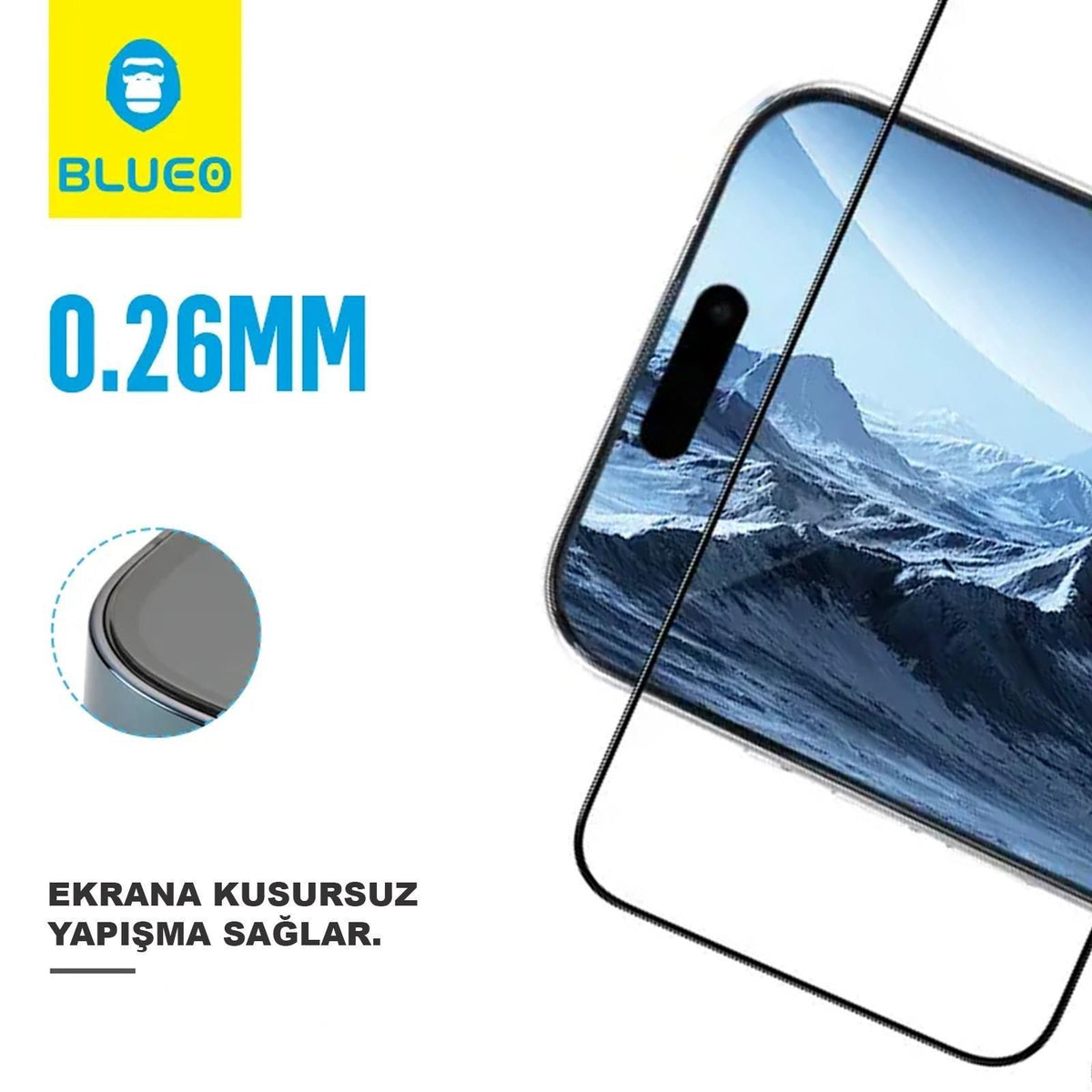 BLUEO Applicator High Sensitivity Screen Protector for iPhone 13 Pro Max / iPhone 14 Plus · 4