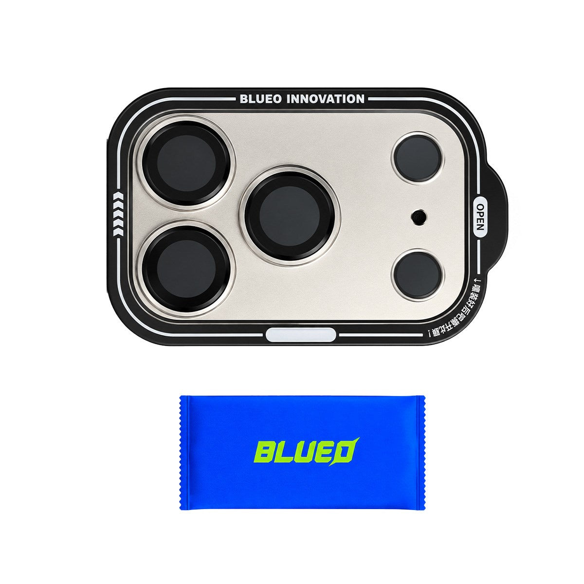 BLUEO One-piece Full Coverage Metal Frame Lens Protector for iPhone 18 Pro Max · 2