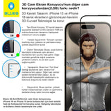 BLUEO Edge Shock-Resistant Curved Glass Screen Protector for iPhone 14 Pro / iPhone 15 / iPhone 16 · 3