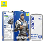 BLUEO Break-Resistant Edges Silicone Frame Full-Coverage Glass Screen Protector for iPhone 17 Pro Max · 1