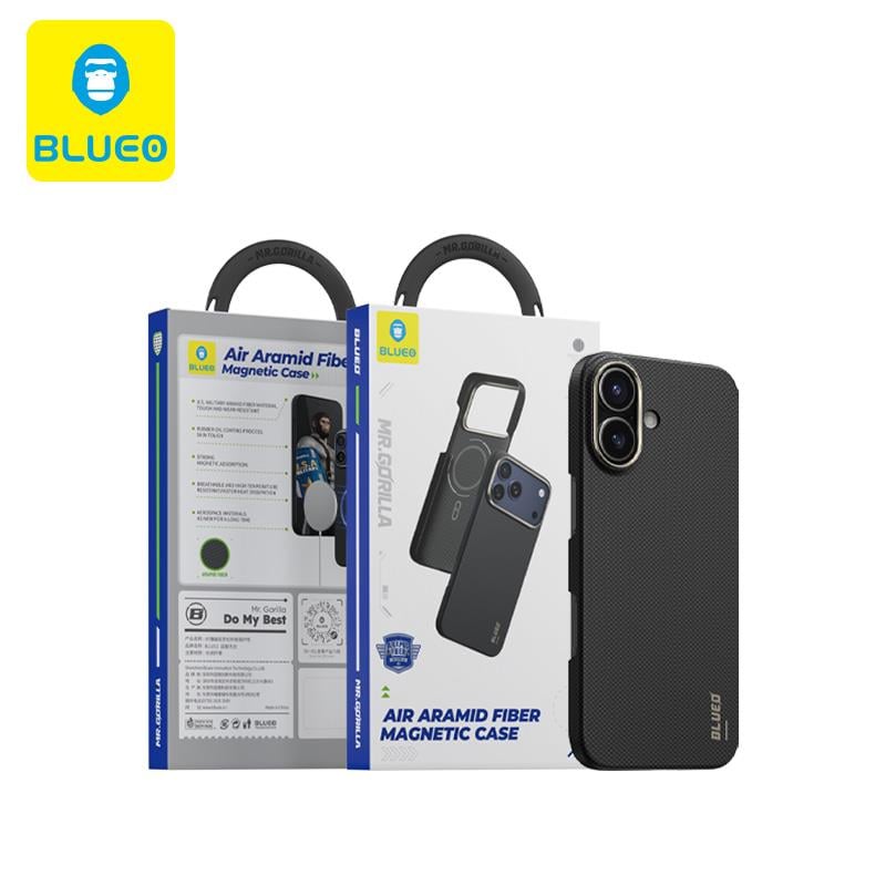 BLUEO MagSafe-Compatible Air Aramid Fiber Slim Karbon Case for iPhone 17 · 2