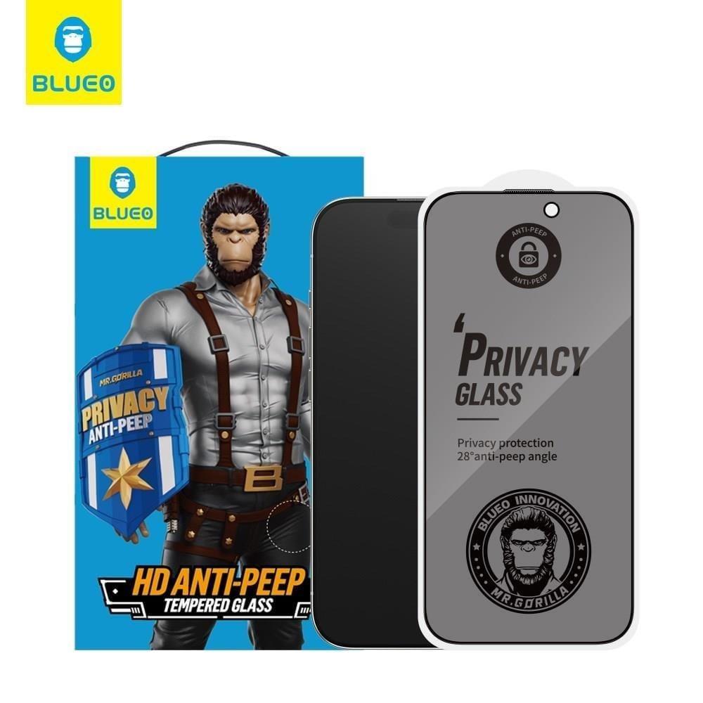 BLUEO Eye Comfort Privacy Glass Screen Protector for iPhone 15 Pro · 1