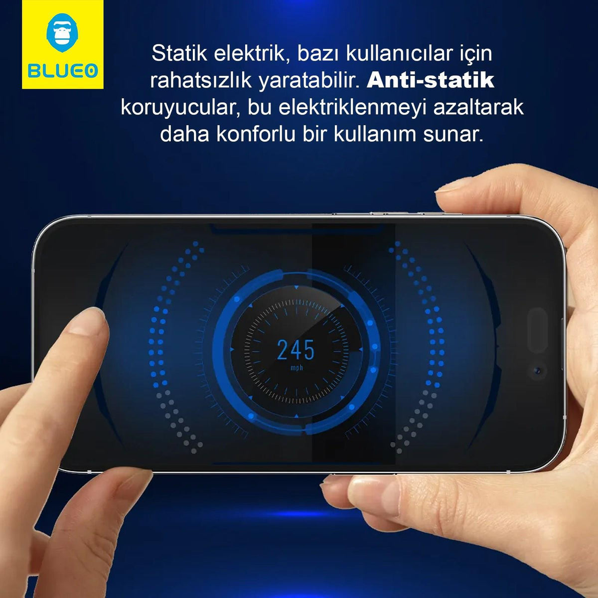 BLUEO Anti-Static Dust and Scratch-Resistant Glass Screen Protector for Xiaomi Redmi K70E / Xiaomi Poco X6 Pro · 8