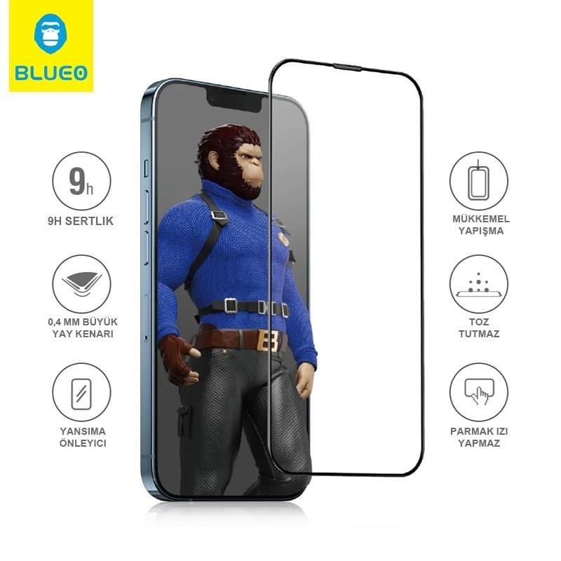 BLUEO Scratch and Shock-Resistant HD Glass Screen Protector for iPhone 14 Pro Max · 3
