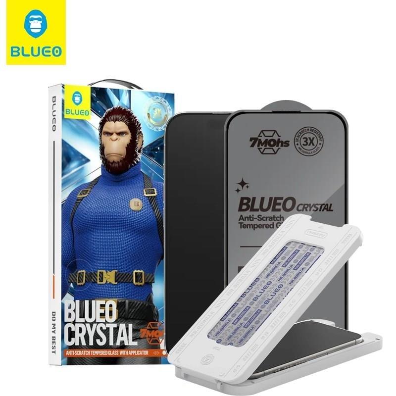 BLUEO with Easy Installation Applicator 7 Mohs Hardness Scratch-Resistant Glass Screen Protector for iPhone 16 Pro · 1