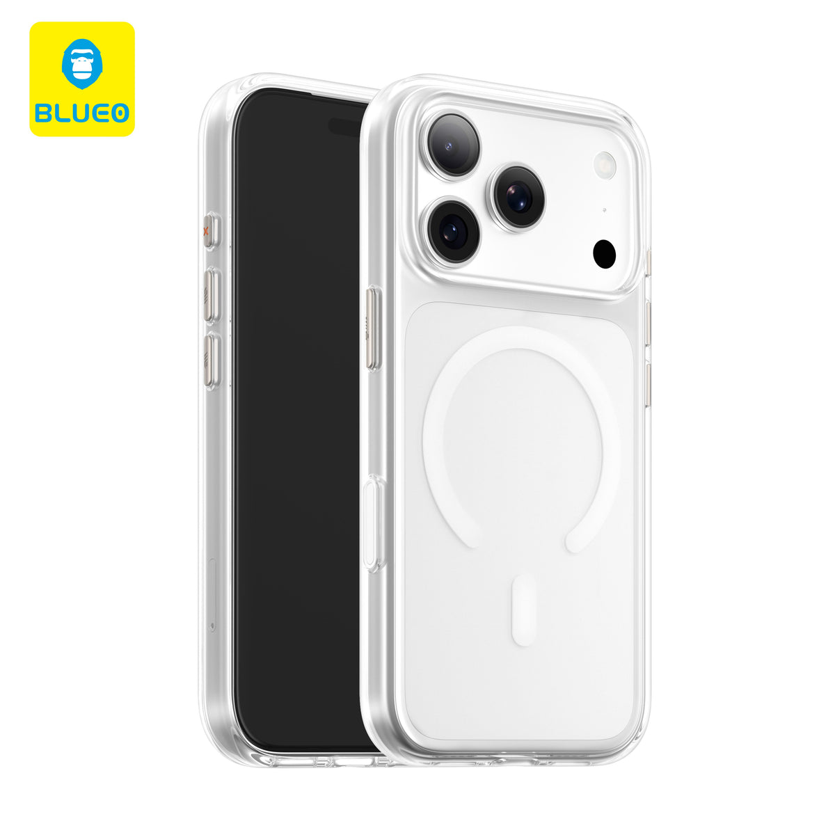 BLUEO MagSafe-Compatible Clear Hard-Shell Case - Sararma Karşıtı for iPhone 17 Air · 9