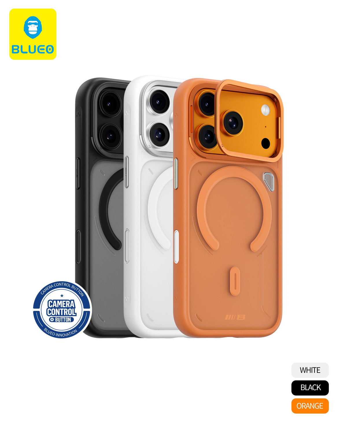 BLUEO MagSafe Özellik Fingerprint-Resistant Soft Silicone Case for iPhone 17 Pro · 1