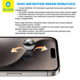 BLUEO Fingerprint izine Resistant 9H HD Glass Clear Screen Protector for iPhone 13 / iPhone 13 Pro / iPhone 14 · 2