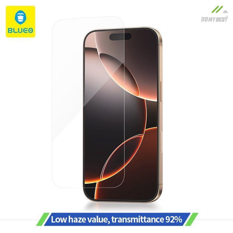 BLUEO with Applicator Full Antistatic Cover HD Glass Screen Protector for iPhone 17 Air · 3