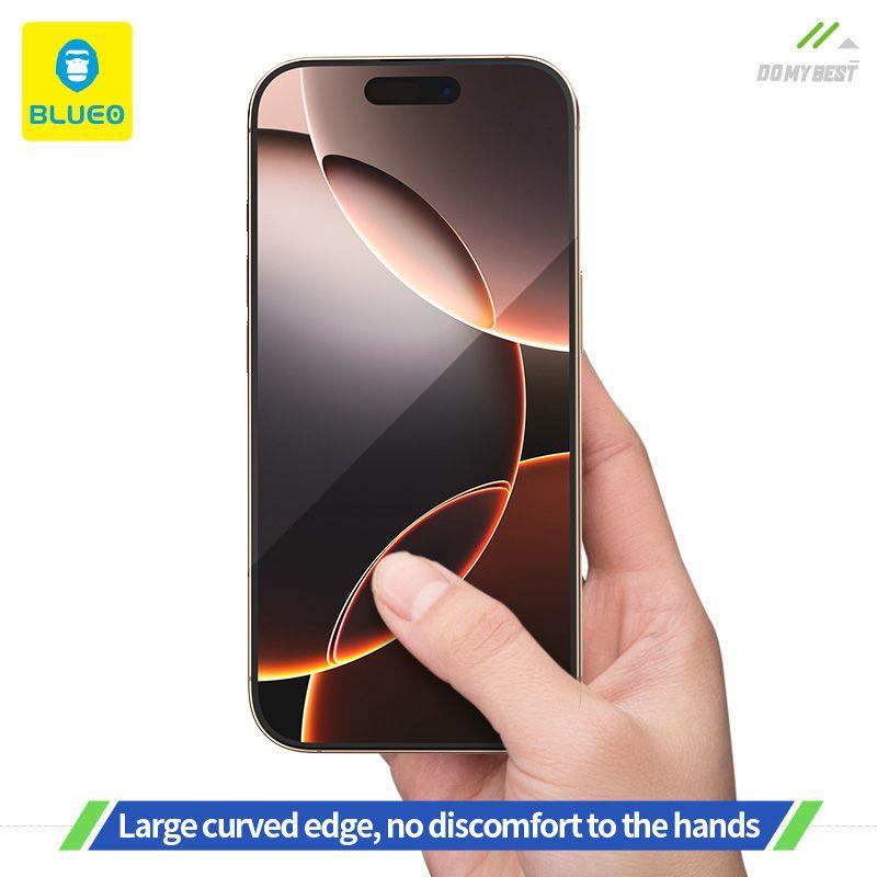 BLUEO with Applicator Full Antistatic Cover HD Glass Screen Protector for iPhone 17 Air · 4