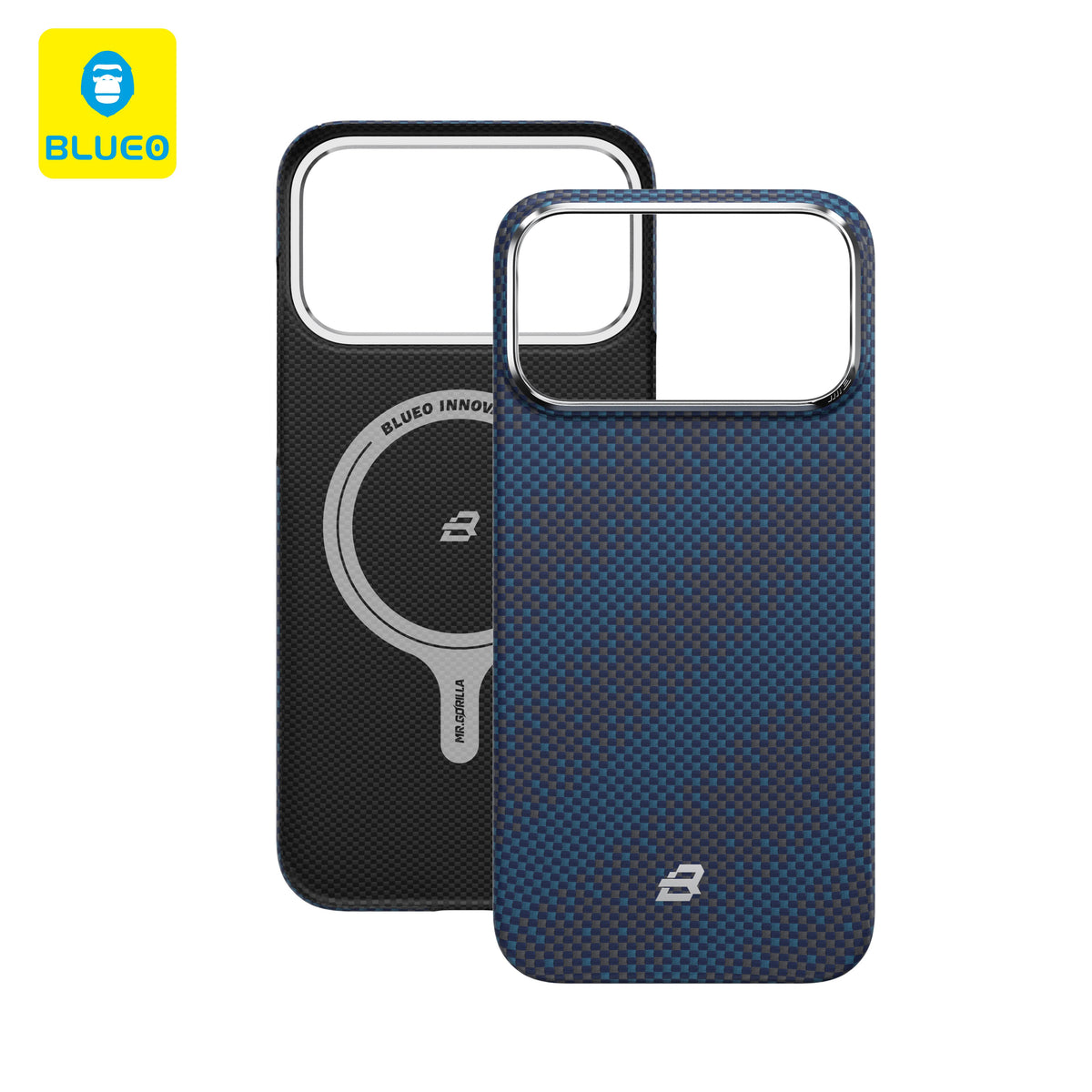 BLUEO MagSafe-Compatible Galaxy Aramid Fiber Phone Case for iPhone 17 Pro · 3