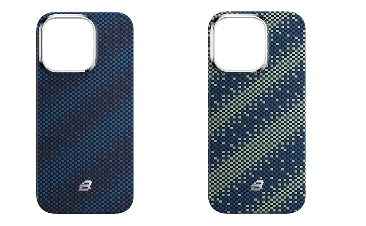 BLUEO MagSafe Aramid Fiber Lüks Dokuma Darbe Emici Case for iPhone 16 Pro Max · 1