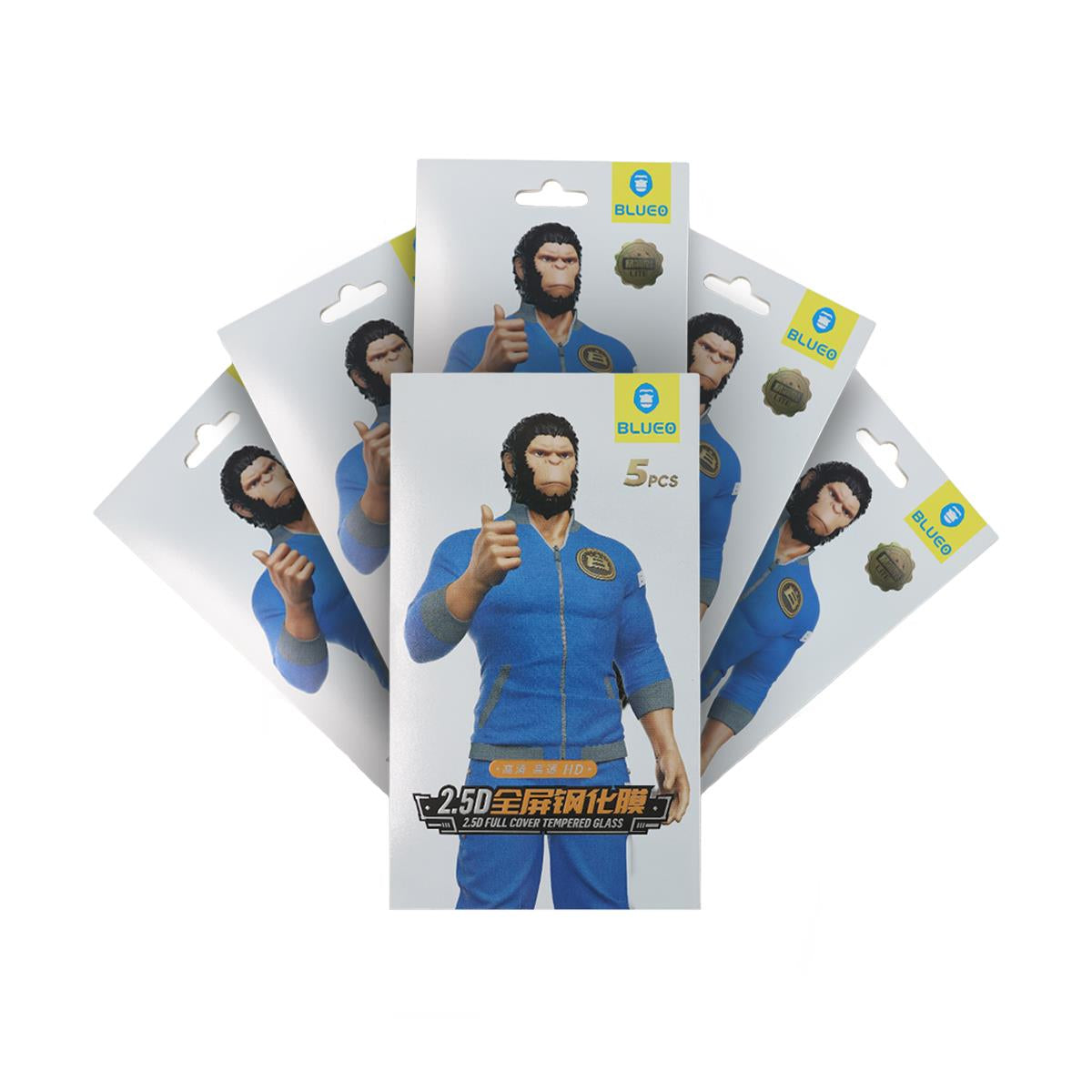 BLUEO Full Display 2.5D Silk Hd 5 Pack Glass Screen Protector for iPhone 12 / iPhone 12 Pro · 2
