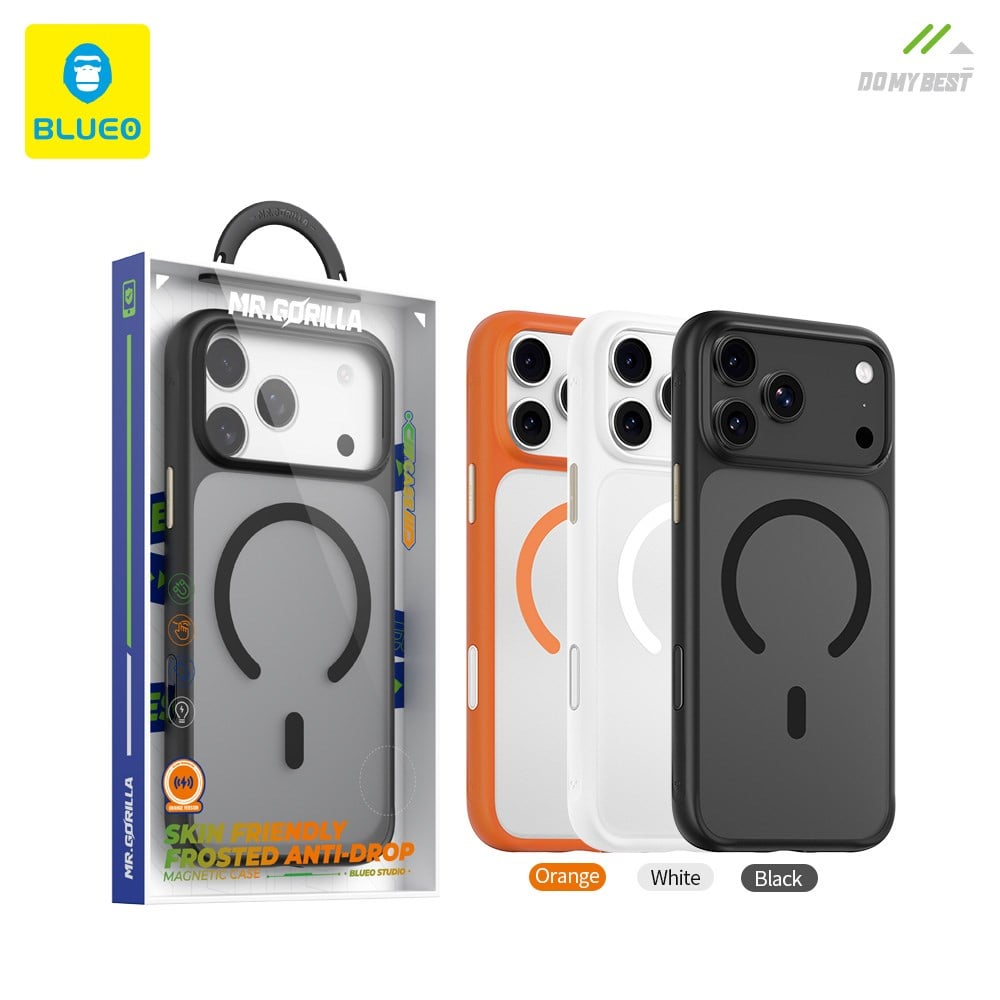 BLUEO Skin Friendly Frosted Anti-Drop Magsafe Case for iPhone 17 Pro Max · 4