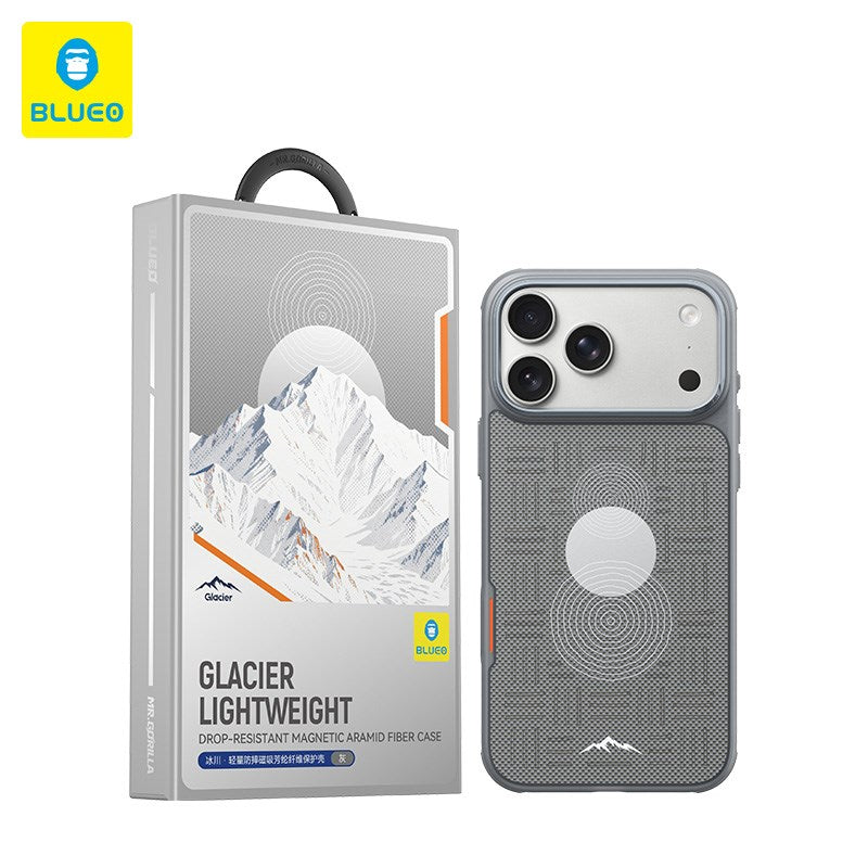 BLUEO iPhone 17 Pro Max / 18 Pro Max Glacier Lightweight Drop-Resistant Magnetic Aramid Fiber Case · 1