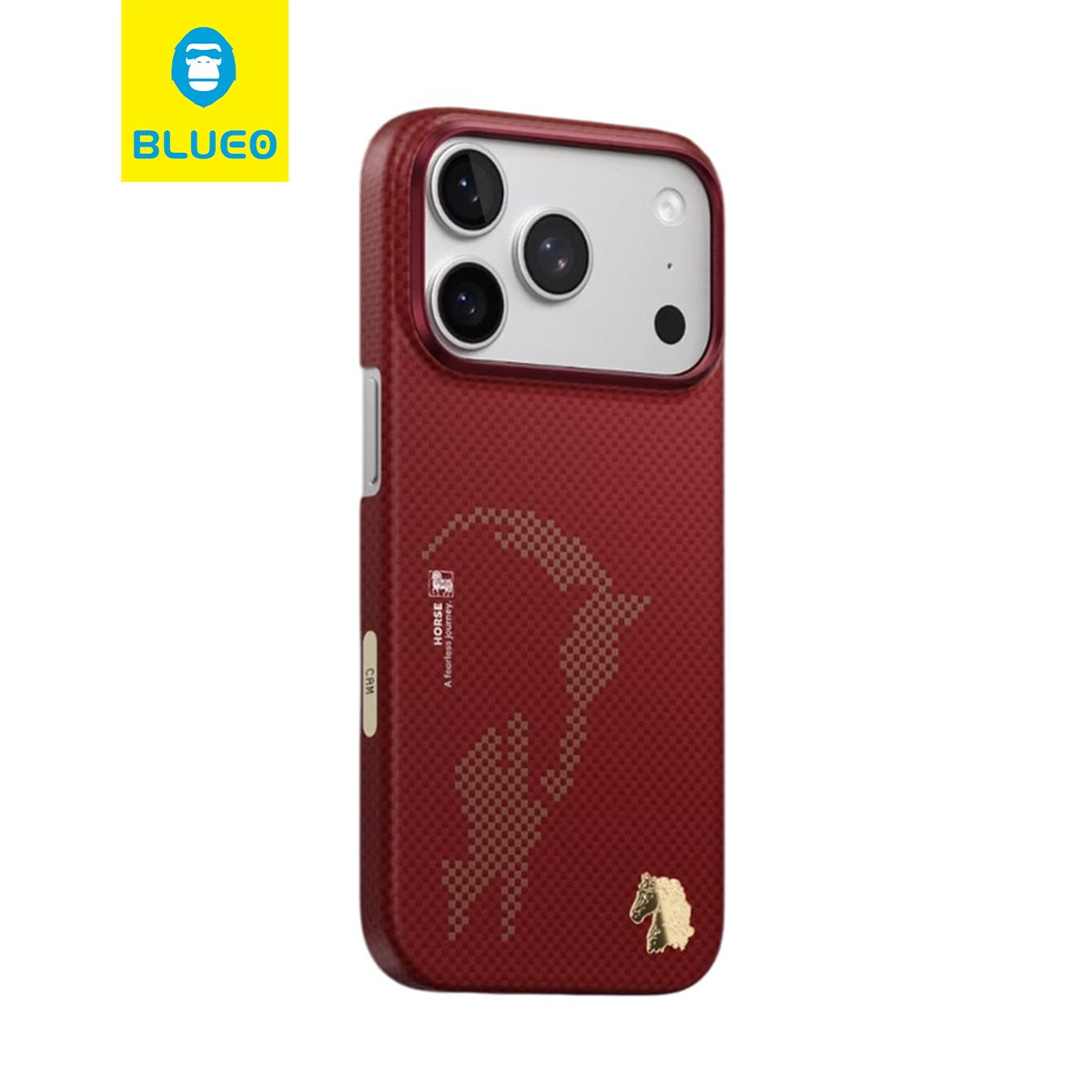 BLUEO Blaze Steed Aramid Fiber Magnetic Case for iPhone 17 Pro Max · 1