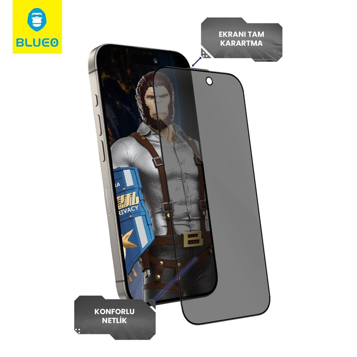 BLUEO Full Cover Anti-Peep Glass for Samsung Galaxy Z Fold 7 Fold 8 Ultra · 5
