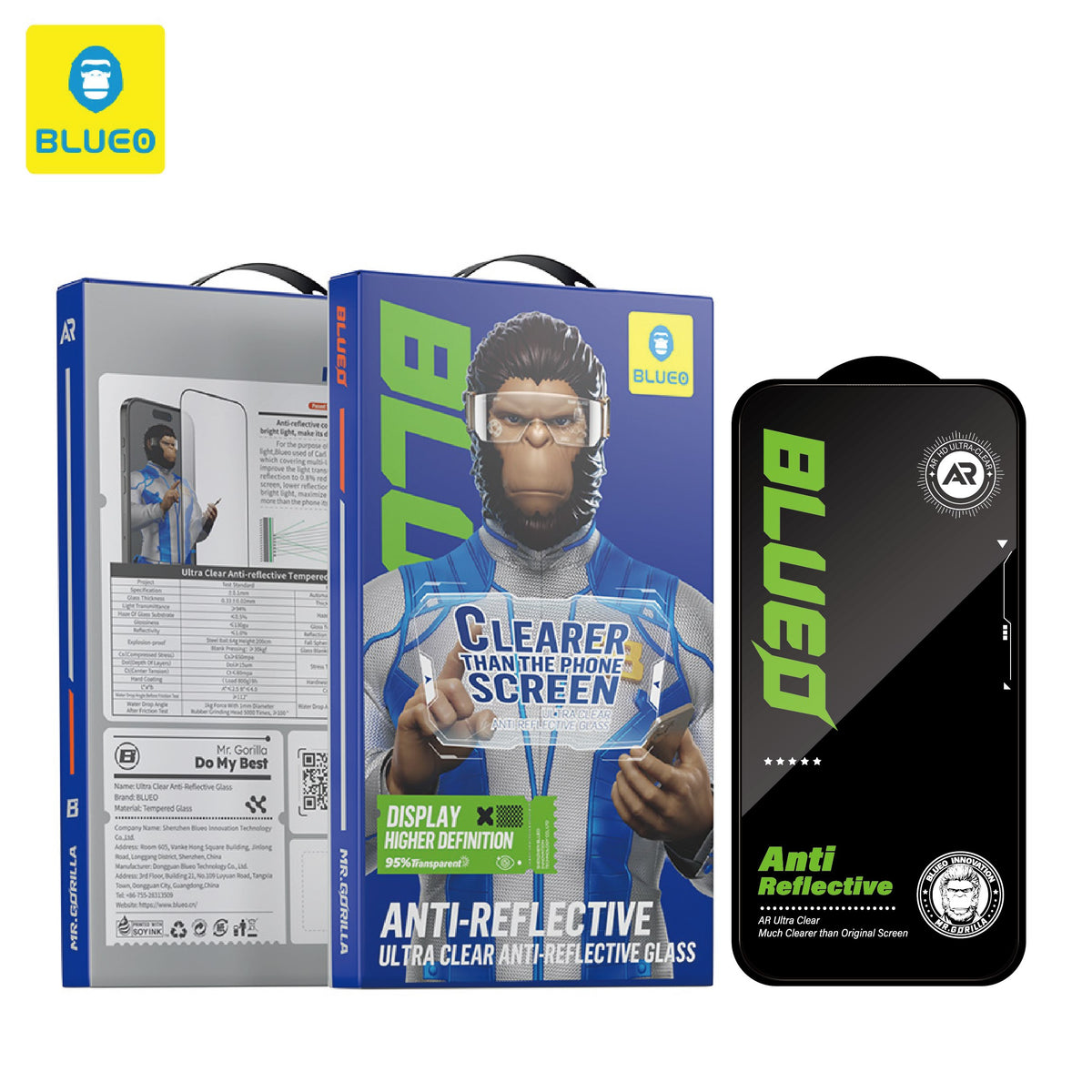 BLUEO Anti-Reflective AR Technology Ultra Clear Glass Screen Protector for Samsung Galaxy S24 Ultra · 1