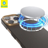 BLUEO Aramid Carbon Fiber Serigrafi Print MagSafe-Compatible Case for iPhone 16 Pro Max · 3