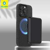 BLUEO Carbon Fiber Fingerprint-Resistant MagSafe-Compatible Soft Case for iPhone 13 Pro · 3