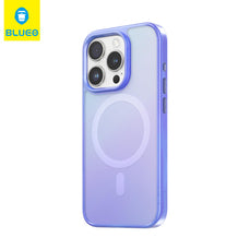 BLUEO MagSafe Renk Geçişli Frosted Anti-Drop Soft Silicone Case for iPhone 15 Pro Max · 1