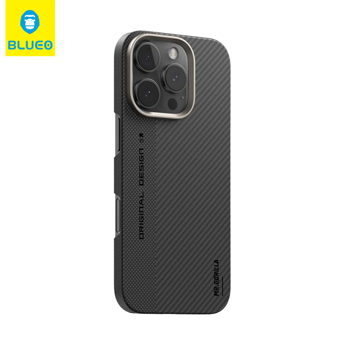 BLUEO B Bi-Texture Air Aramid Fiber iPhone 16 Pro Max MagSafe-Compatible Fingerprint-Resistant Slim Slim Carbon Fiber Hard-Shell Case · 1