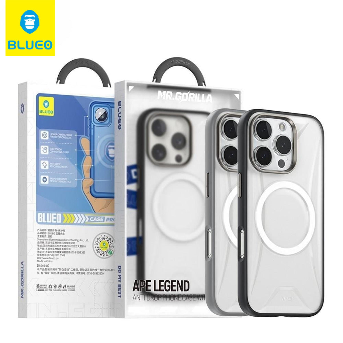 BLUEO MagSafe-Compatible Kenarları Colored Metal Camera Protection Case for iPhone 16 Pro Max · 3