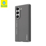 BLUEO Premium PU Leather Fabric-Lined Fingerprint-Resistant Case for Samsung Galaxy Z Fold 6 · 2
