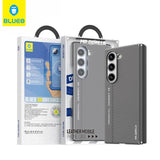 BLUEO Premium PU Leather Fabric-Lined Fingerprint-Resistant Case for Samsung Galaxy Z Fold 6 · 3