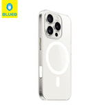 BLUEO Clear Case · Hoparlör Toz Korumalı, Darbe Emici, Metal Buttons for iPhone 16 Pro Max · 3