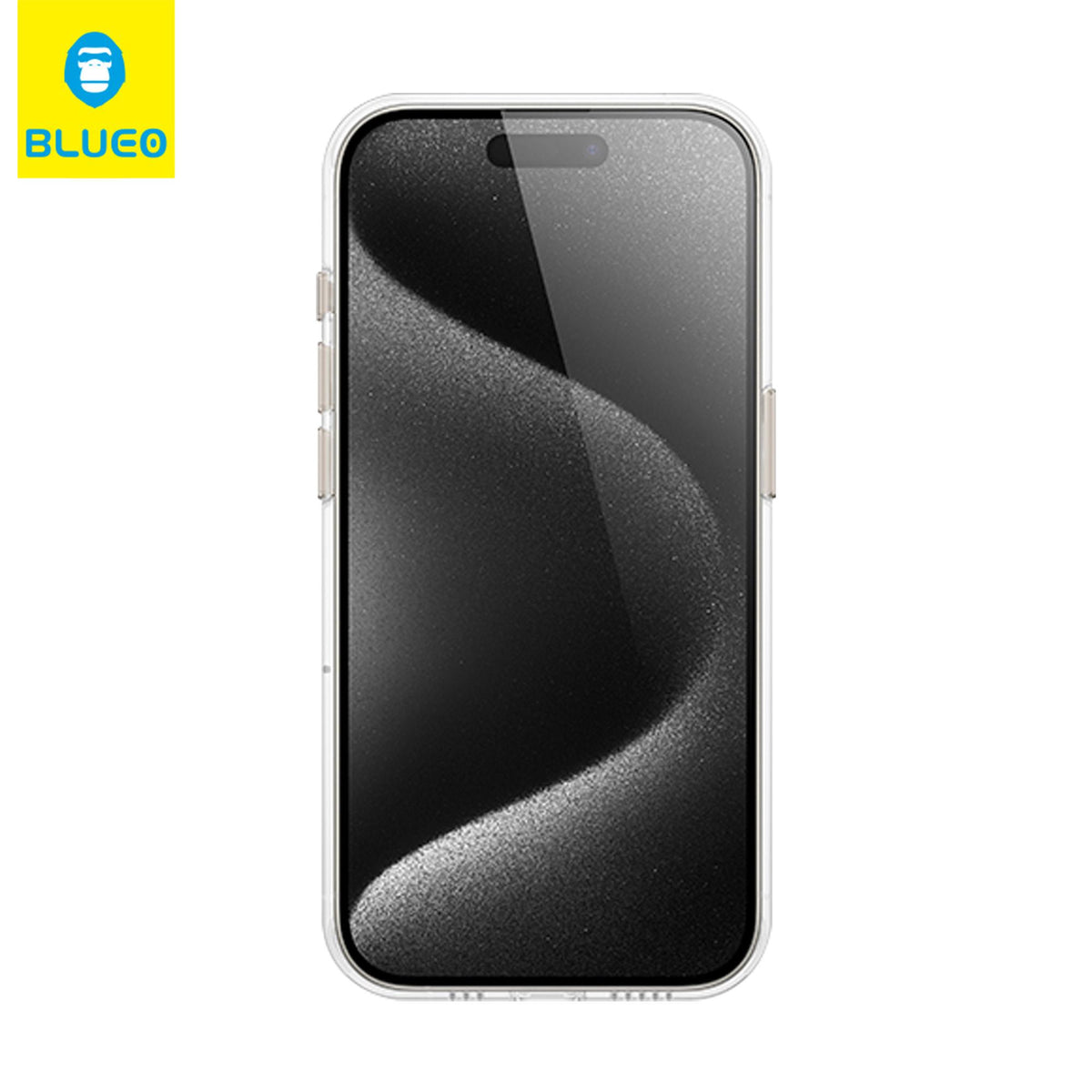 BLUEO Clear Case · Hoparlör Toz Korumalı, Darbe Emici, Metal Buttons for iPhone 16 Pro Max · 2