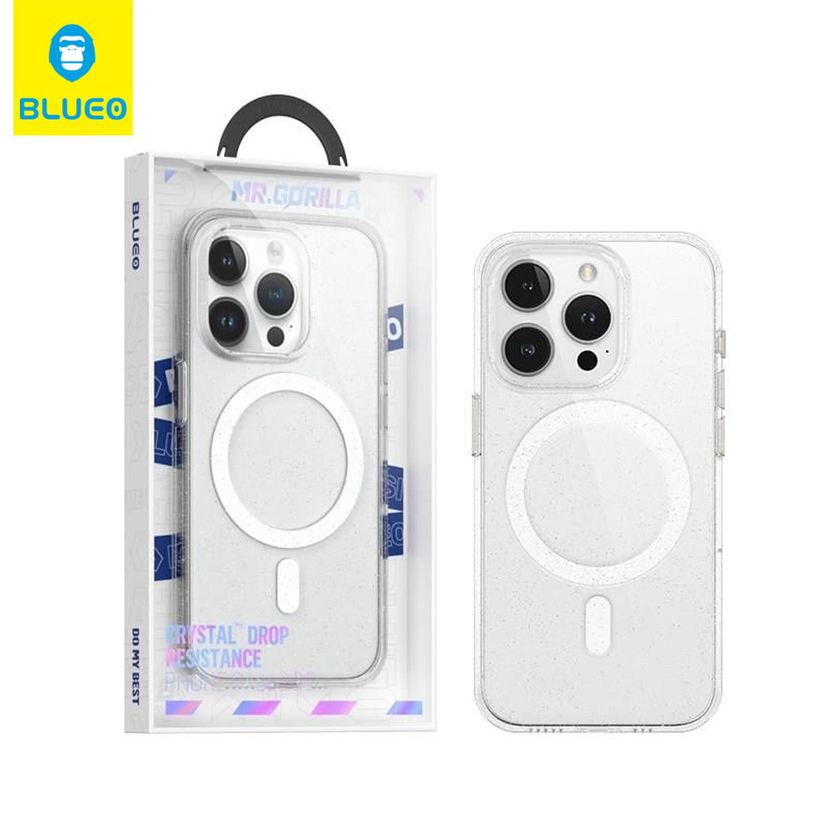 BLUEO MagSafe-Compatible 360 Airbag AF Oleofobik Kaplama Glitter Case for iPhone 15 Pro Max · 3