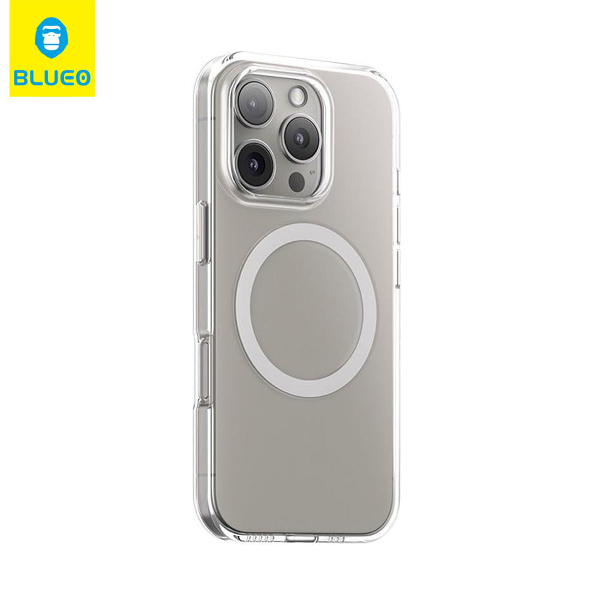 BLUEO MagSafe-Compatible 360 Airbag Koruması AF Oleofobik Kaplama Case for iPhone 16 Pro Max · 1