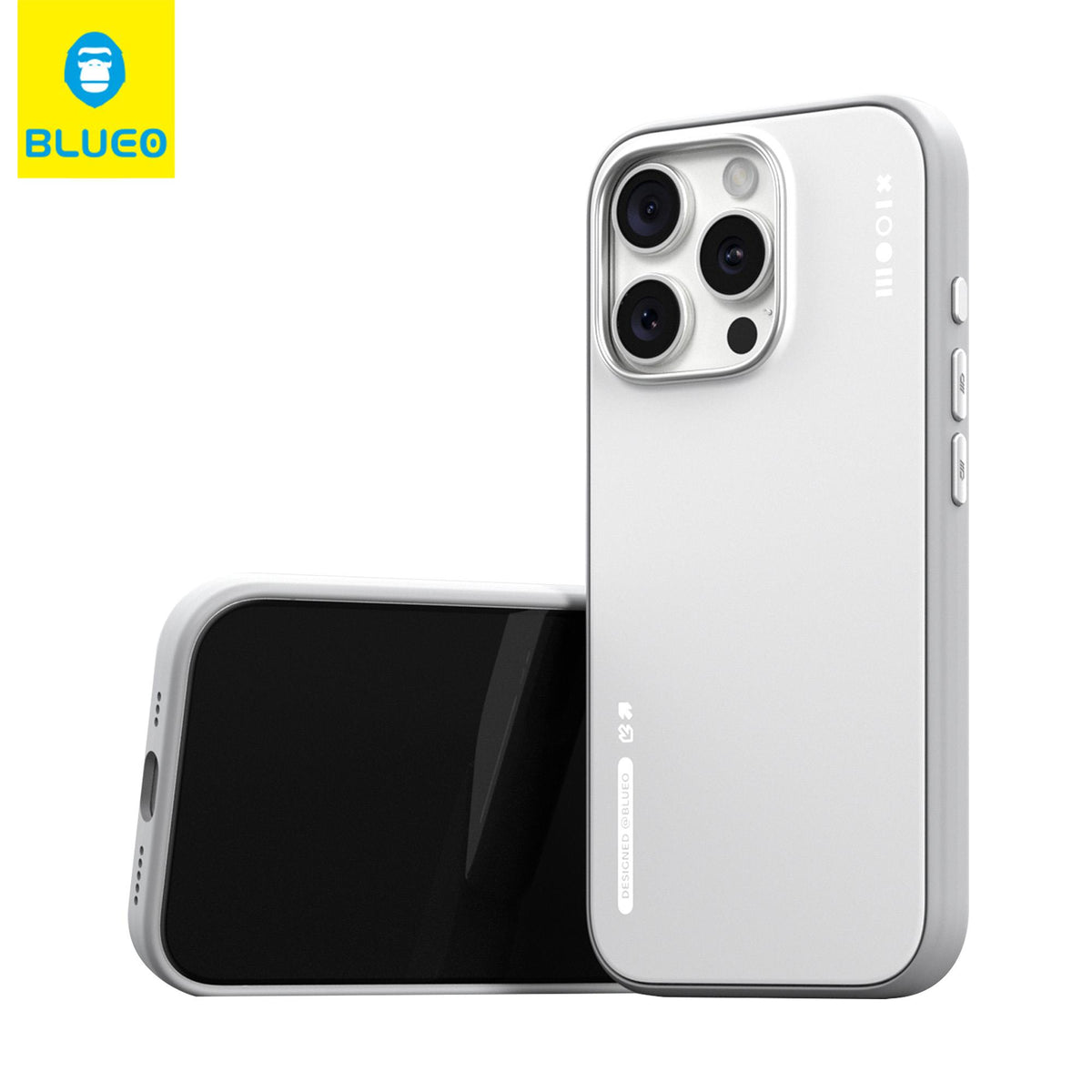 BLUEO MagSafe-Compatible Çift Renk Velvet-Lined Likit Silicone Case for iPhone 16 Pro Max · 2