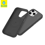 BLUEO MagSafe-Compatible Çift Renk Design Velvet-Lined Likit Silicone Case for iPhone 16 Pro · 3