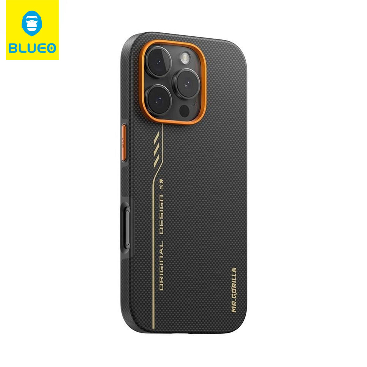 BLUEO Carbon Fiber MagSafe-Compatible Komple Kenar Darbe Korumalı Case for iPhone 16 Pro Max · 1
