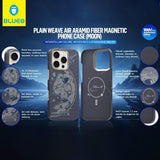 BLUEO Carbon Fiber MagSafe Serigrafi Print Patterned Hard-Shell Case for iPhone 16 Pro Max · 5