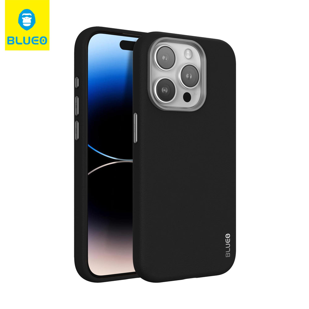 BLUEO MagSafe PU Leather Case, Isı Dağıtan Ventilated and Camera Protection for iPhone 14 Pro · 1