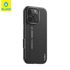 BLUEO MagSafe Premium PU Leather Metal Camera Protection Şık Case for iPhone 16 Pro Max · 1