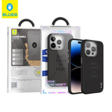 BLUEO MagSafe-Compatible Yazı Printlı Premium PU Leather Case for iPhone 15 Pro · 3