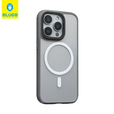 BLUEO MagSafe-Compatible Fingerprint-Resistant Metal Buttons Frosted Case for iPhone 15 Pro Max · 1