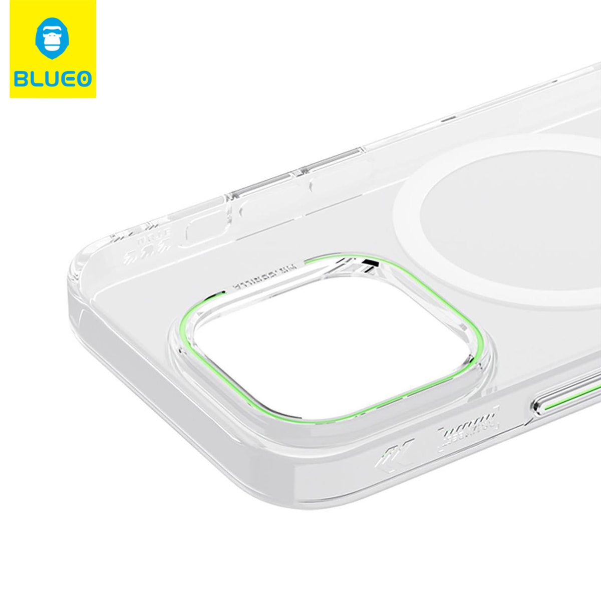 BLUEO MagSafe-Compatible, Camera Protection Çıkıntılı Premium Hard-Shell Clear Case for iPhone 14 Pro · 4