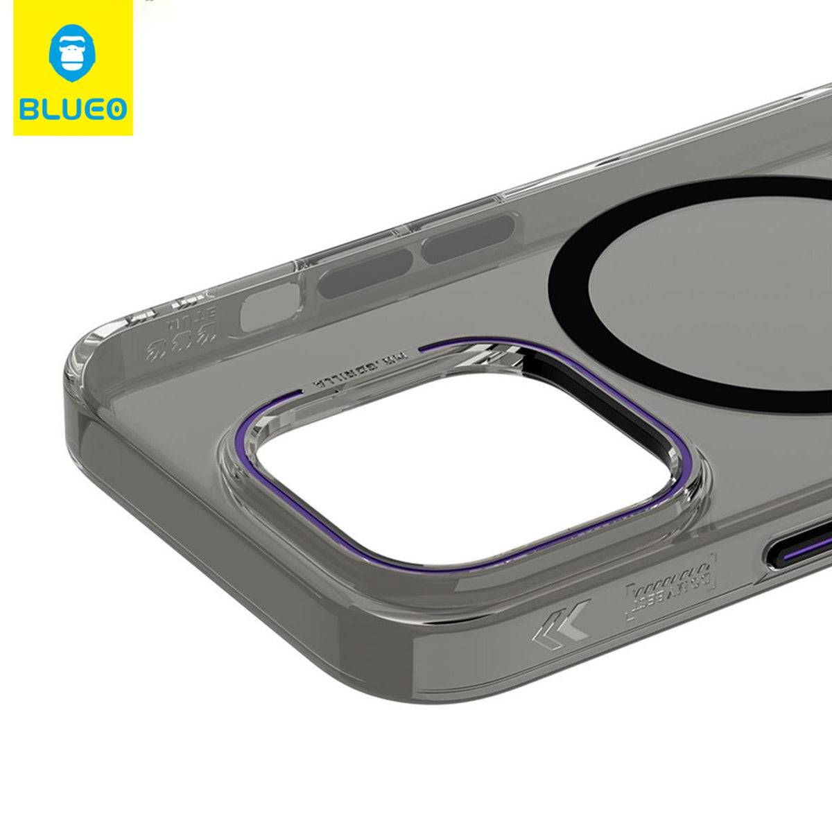 BLUEO MagSafe-Compatible Colored Camera Protection Clear Hard-Shell Case for iPhone 14 Pro Max · 4